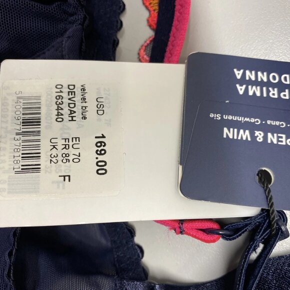 NEW PRIMADONNA Women’s Devdhaha Full Cup Unpadded Bra – Velvet Blue - Picture 2 of 10